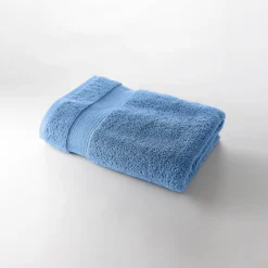 Badhanddoek<Colombine Effen badstof 540g/m2, luxe comfort jeansblauw