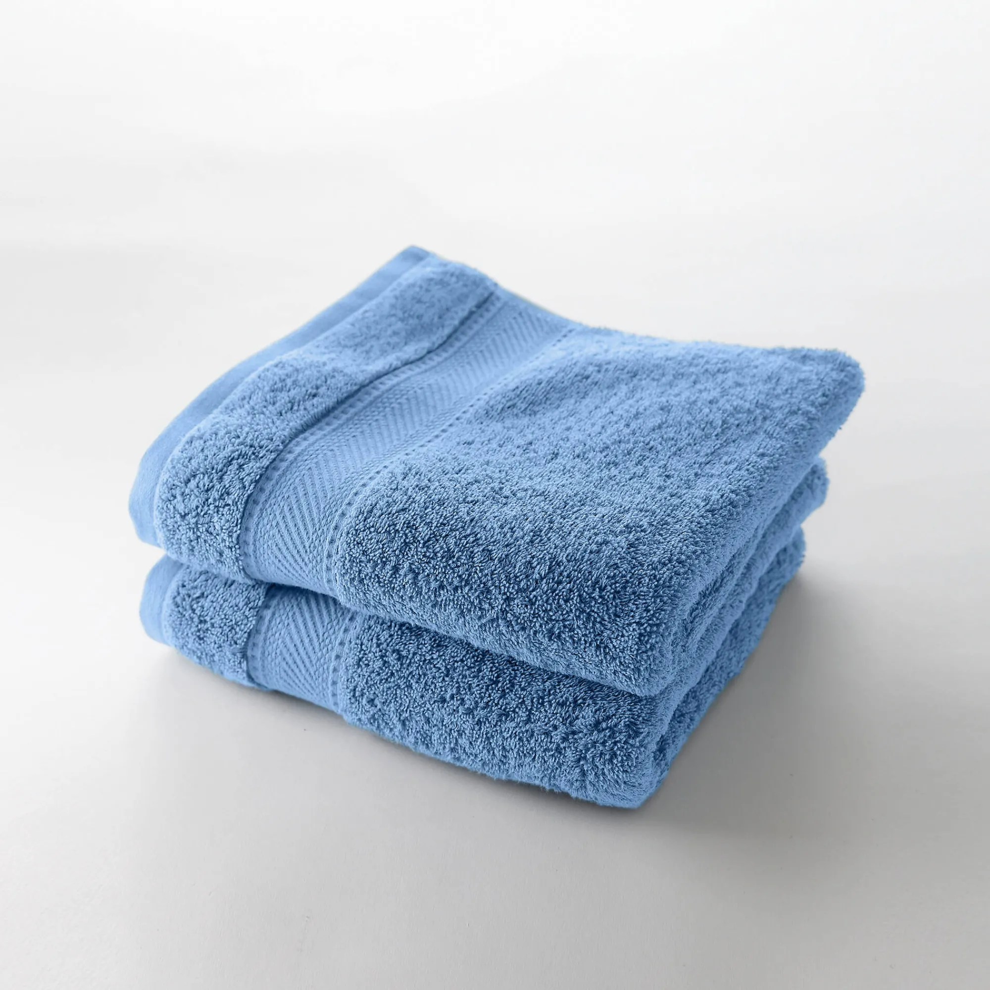 Badhanddoek<Colombine Effen badstof 540g/m2, luxe comfort jeansblauw