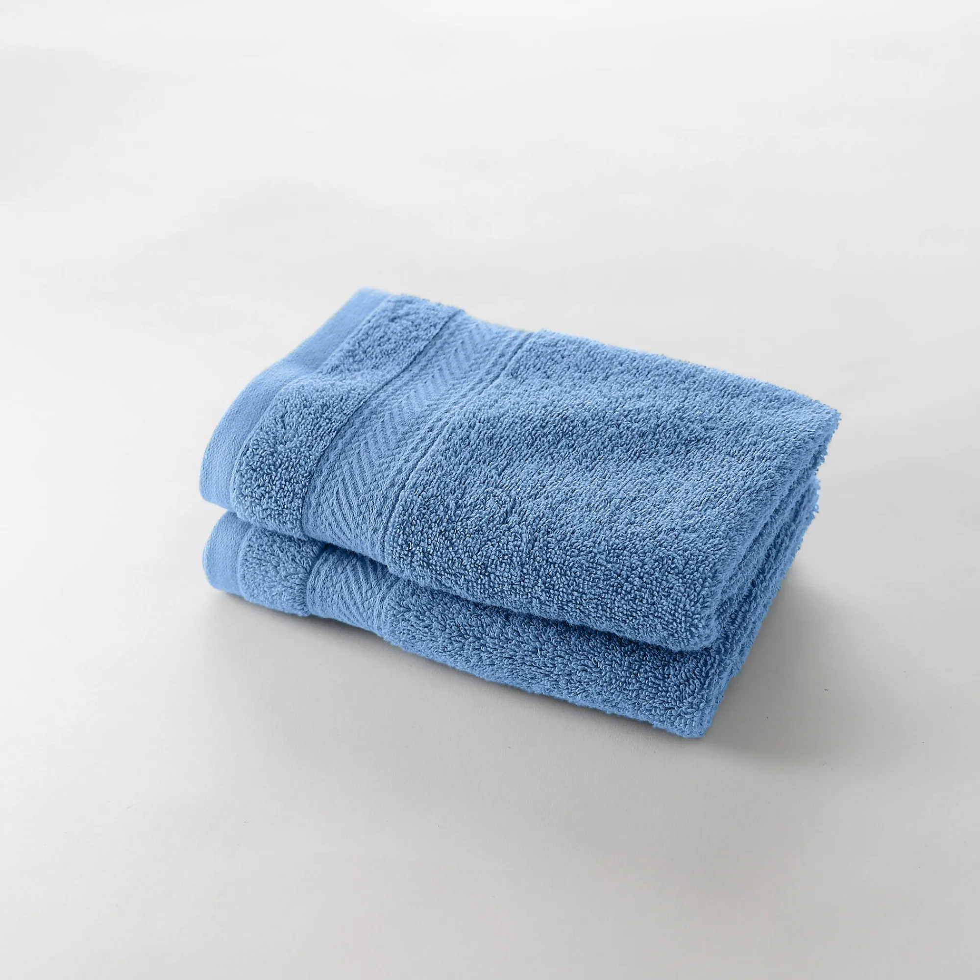 Badhanddoek<Colombine Effen badstof 540g/m2, luxe comfort jeansblauw