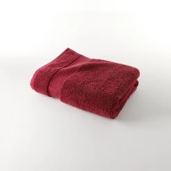 Badhanddoek<Colombine Effen badstof 540g/m2, luxe comfort wijnrood