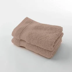 Badhanddoek<Colombine Effen badstof 540g/m2, luxe comfort taupe