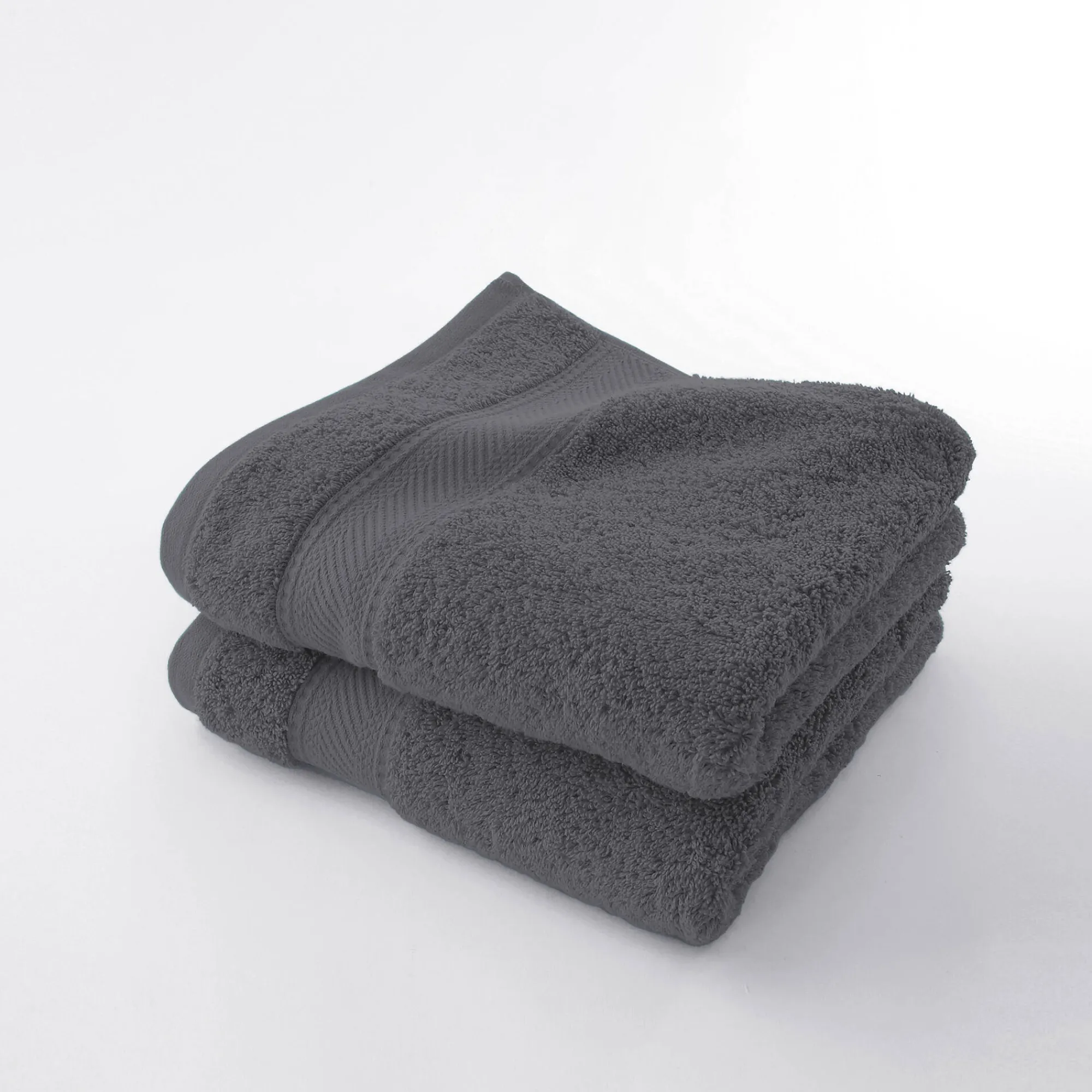 Badhanddoek<Colombine Effen badstof 540g/m2, luxe comfort antraciet