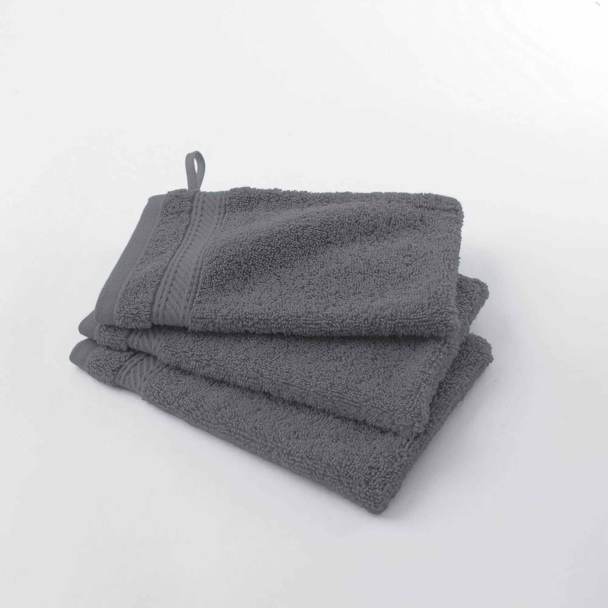 Badhanddoek<Colombine Effen badstof 540g/m2, luxe comfort antraciet