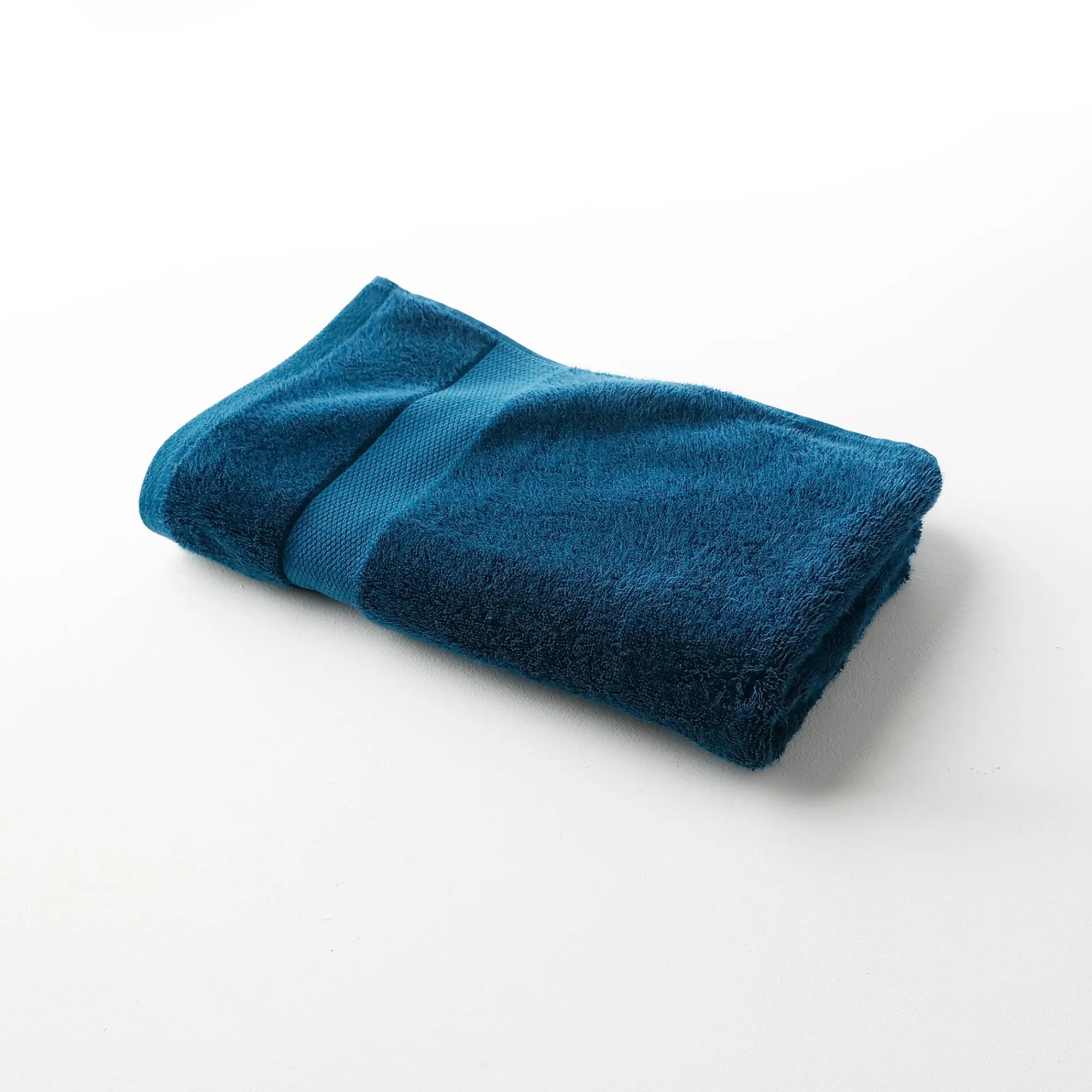 Badhanddoek<Colombine Effen badstof in katoen en modal 500 g/m2 eendenblauw