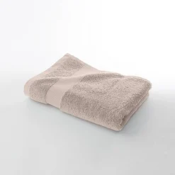 Badhanddoek<Colombine Effen badstof in katoen en modal 500 g/m2 taupe