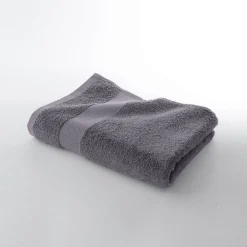 Badhanddoek<Colombine Effen badstof in katoen en modal 500 g/m2 grijs