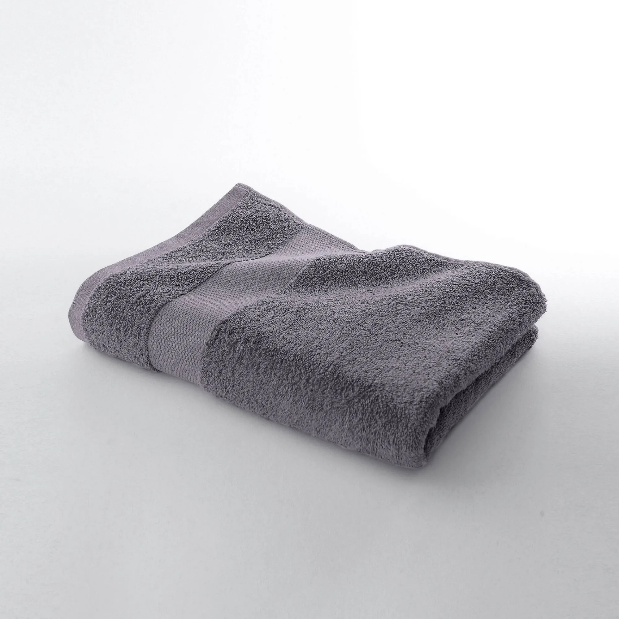 Badhanddoek<Colombine Effen badstof in katoen en modal 500 g/m2 grijs