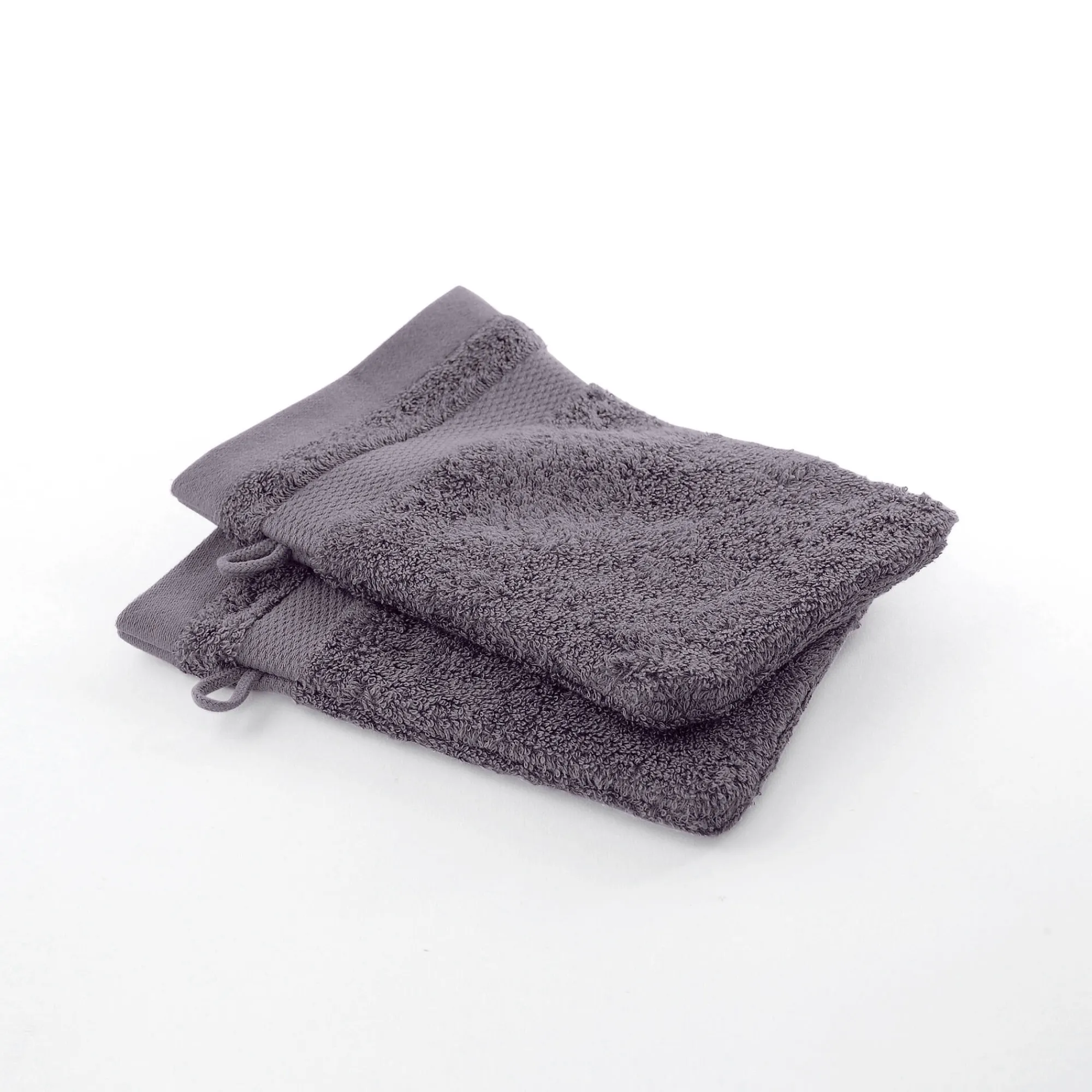 Badhanddoek<Colombine Effen badstof in katoen en modal 500 g/m2 grijs