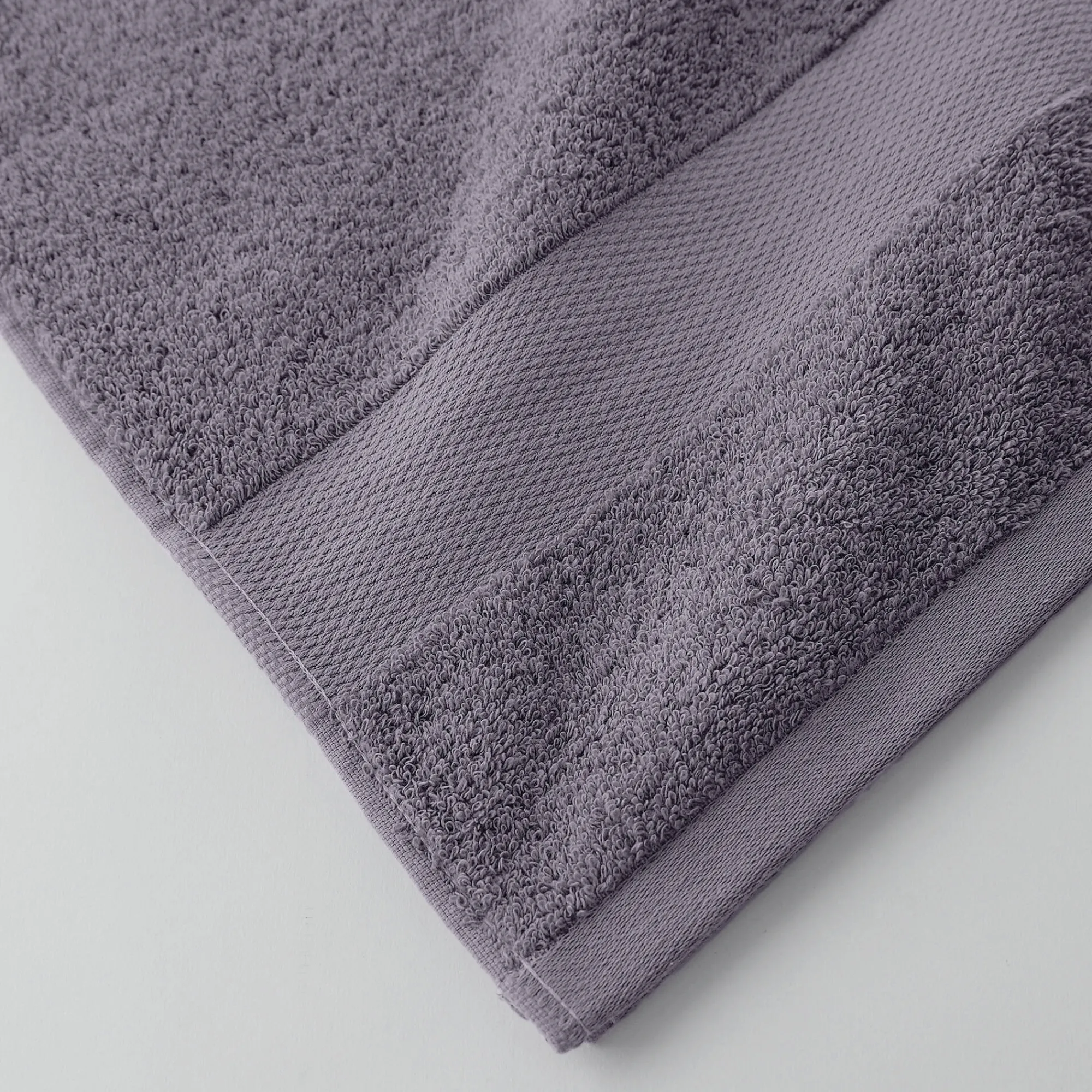 Badhanddoek<Colombine Effen badstof in katoen en modal 500 g/m2 grijs