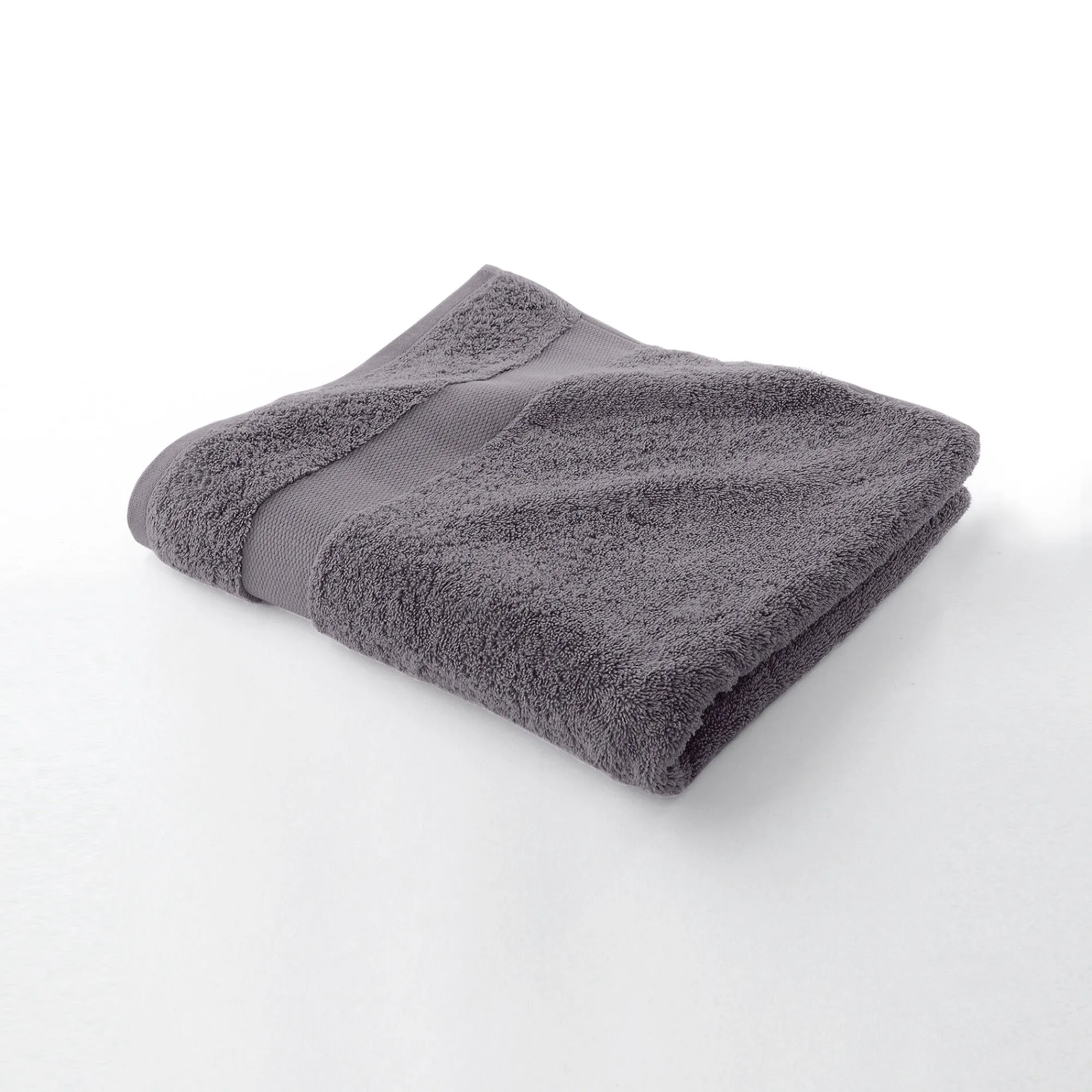 Badhanddoek<Colombine Effen badstof in katoen en modal 500 g/m2 grijs