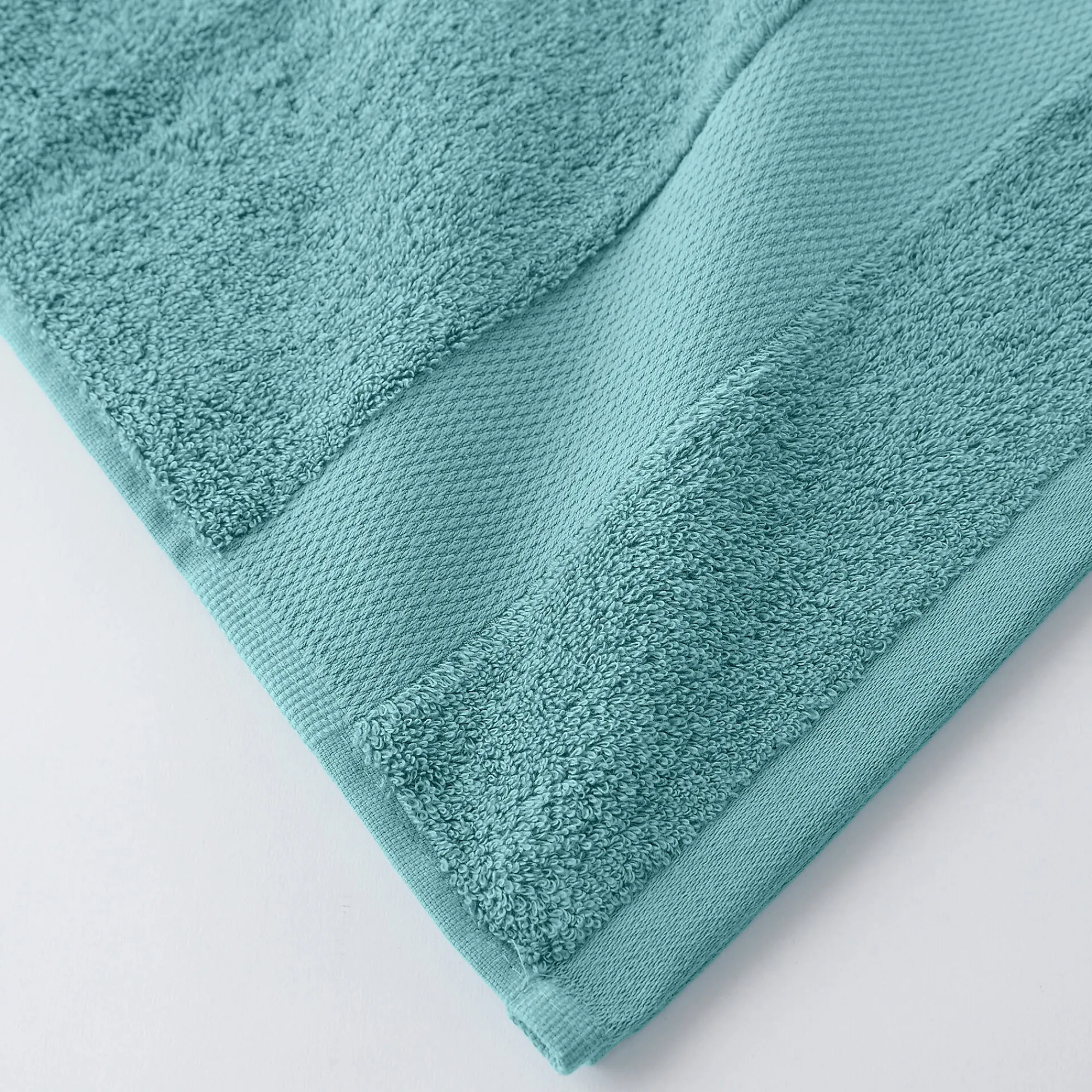 Badhanddoek<Colombine Effen badstof in katoen en modal 500 g/m2 watergroen