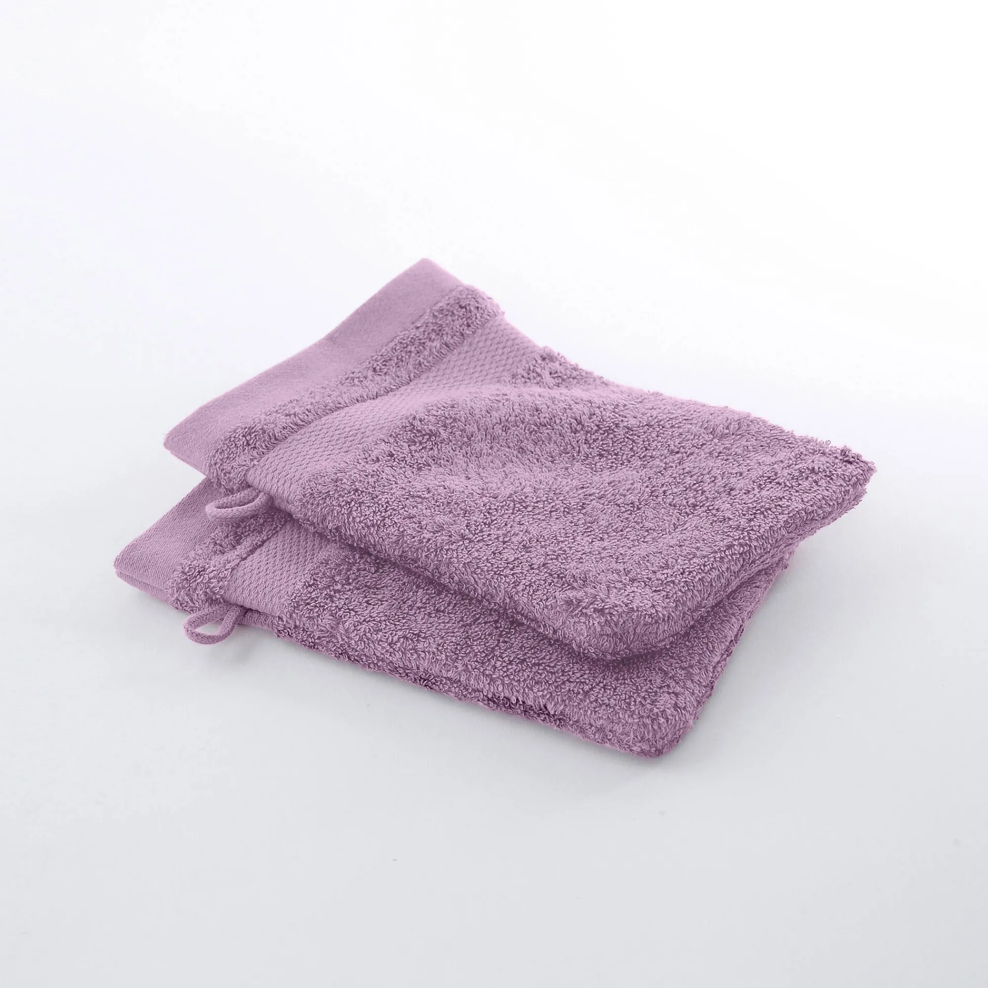 Badhanddoek<Colombine Effen badstof in katoen en modal 500 g/m2 vijgenkleur