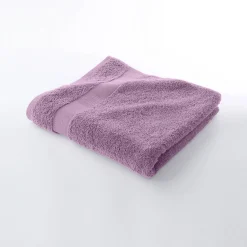 Badhanddoek<Colombine Effen badstof in katoen en modal 500 g/m2 vijgenkleur