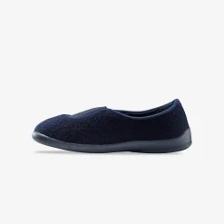 Sloffen|Sloffen<Blancheporte Effen ballerina's - rekbare fleecestof marine