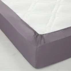 Effen Bedlinnen|Kussensloop<Colombine Effen bedlinnen - polyester/katoen, antraciet