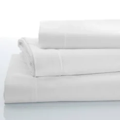 Effen Bedlinnen|Vlak Laken<Colombine Effen bedlinnen - polyester/katoen, wit