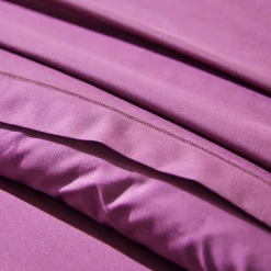 Effen Bedlinnen|Vlak Laken<Colombine Effen bedlinnen - polyester/katoen, vijgenkleur