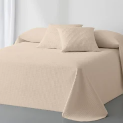 Deken En Bedsprei|Deken, Boutis En Bedsprei<Blancheporte Effen bedsprei met gewafeld effect beige