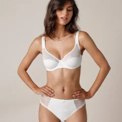Beha<Confidence Lingerie Effen beha Tropea met beugels - set van 2 wit + poeder