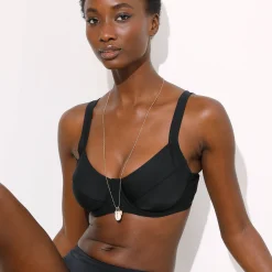 Badmode|Badmode<Blancheporte Effen bikinibeha in minimisermodel Solaro - met flexibele beugels zwart