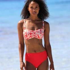 Badmode|Badmode<Blancheporte Effen bikinislip met hoge taille Solaro grenadine