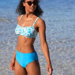 Badmode|Badmode<Blancheporte Effen bikinislip met hoge taille Solaro turkoois