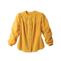 Bloes En Tuniek<Blancheporte Effen bloes met ronde hals, details in ladderajour honing