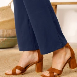 Legging<Blancheporte Effen bootcut legging, elastische taille marine