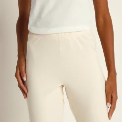 Legging<Blancheporte Effen bootcut legging, elastische taille ecru