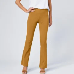 Legging<Blancheporte Effen bootcut legging, elastische taille honing
