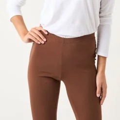 Legging<Blancheporte Effen bootcut legging, elastische taille chocolade