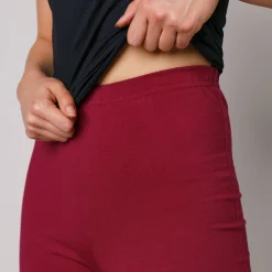 Legging<Blancheporte Effen bootcut legging, elastische taille donkerrood