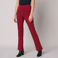Legging<Blancheporte Effen bootcut legging, elastische taille donkerrood