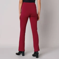 Legging<Blancheporte Effen bootcut legging, elastische taille donkerrood