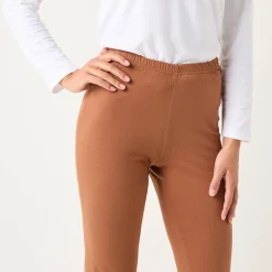 Legging<Blancheporte Effen bootcut legging, elastische taille hazelnootbruin