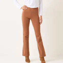 Legging<Blancheporte Effen bootcut legging, elastische taille hazelnootbruin
