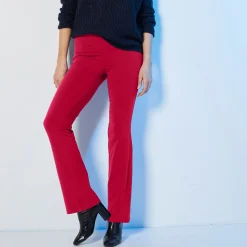 Legging<Blancheporte Effen bootcut legging, elastische taille pruim