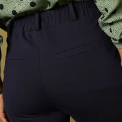 Broek<Blancheporte Effen chino broek, milanotricot marine