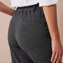 Broek<Blancheporte Effen chino broek, milanotricot chiné antraciet