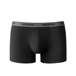 Ondergoed<Blancheporte Effen, halflange shorty - set van 3 zwart + grijsblauw + chinégrijs