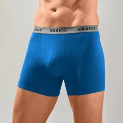 Ondergoed<Blancheporte Effen, halflange shorty - set van 3 grijs + blauw + groen