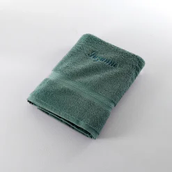 Badhanddoek|Handdoek En Badlaken Kids<Colombine Effen handdoek, zacht comfort, personaliseerbaar eucalyptus