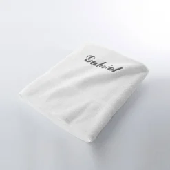 Badhanddoek|Handdoek En Badlaken Kids<Colombine Effen handdoek, zacht comfort, personaliseerbaar wit