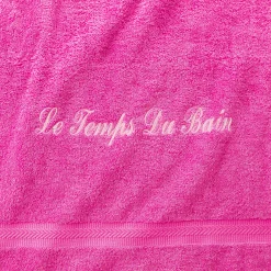 Badhanddoek|Handdoek En Badlaken Kids<Colombine Effen handdoek, zacht comfort, personaliseerbaar fuchsia