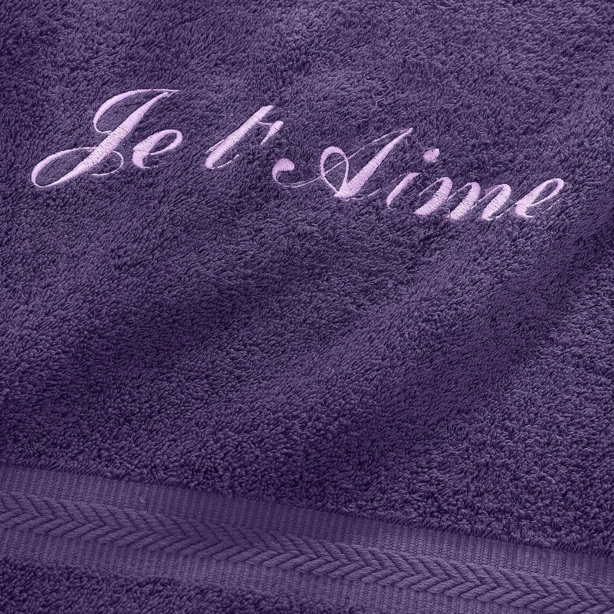 Badhanddoek|Handdoek En Badlaken Kids<Colombine Effen handdoek, zacht comfort, personaliseerbaar aubergine