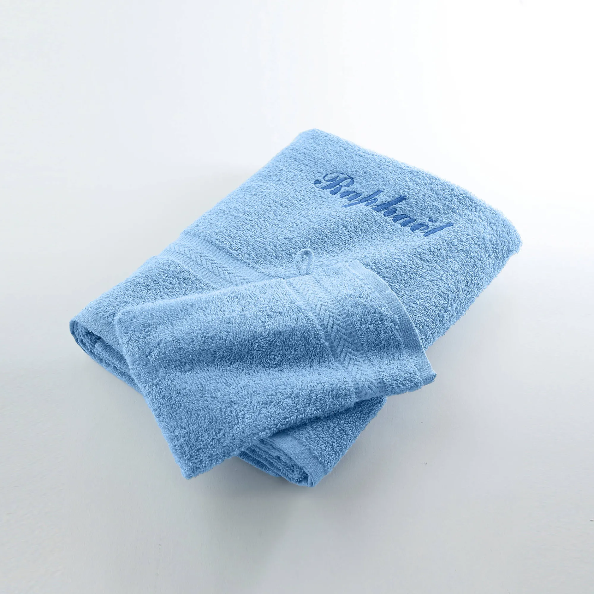 Badhanddoek|Handdoek En Badlaken Kids<Colombine Effen handdoek, zacht comfort, personaliseerbaar korenbloem