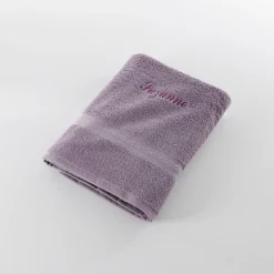 Badhanddoek|Handdoek En Badlaken Kids<Colombine Effen handdoek, zacht comfort, personaliseerbaar lavendel