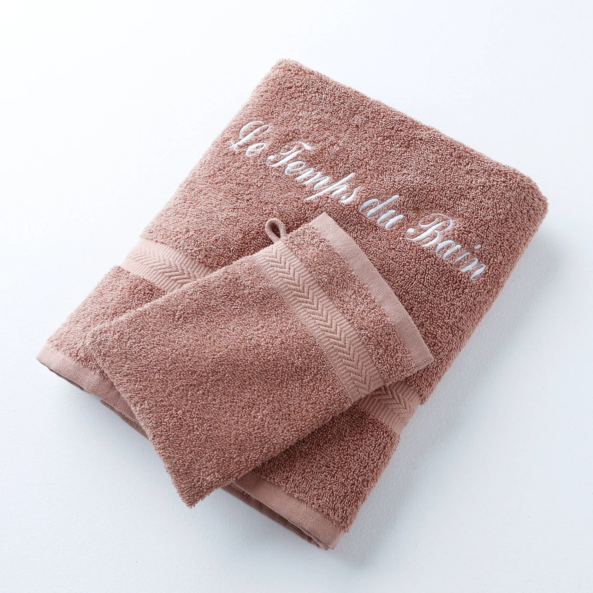 Badhanddoek|Handdoek En Badlaken Kids<Colombine Effen handdoek, zacht comfort, personaliseerbaar kastanje
