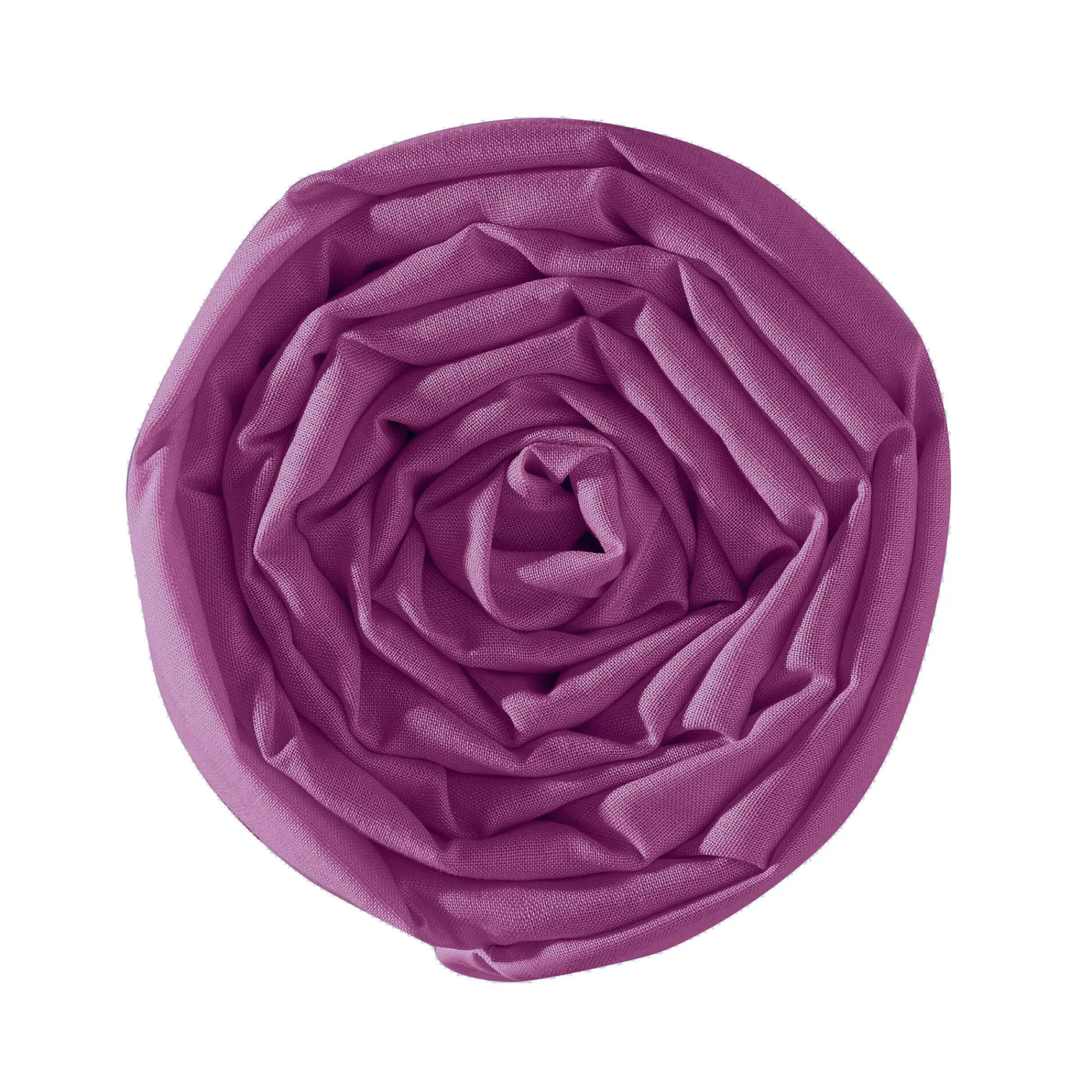 Hoeslaken<Colombine Effen hoeslaken in flanel voor gelede bedbodem, hoeken van 26 cm pruim
