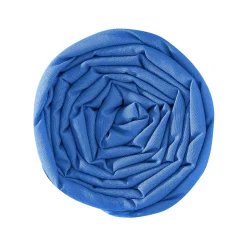 Hoeslaken<Colombine Effen hoeslaken in katoen, hoekdiepte 32 cm oceaanblauw